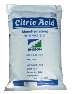Odorless Cosmetic Raw Materials High Stability White Powdered Citric Acid
