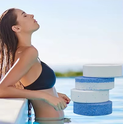 Deep Cleaning Water Treatment Chemicals TCCA Chlorine Tablets For Swimming Pool
