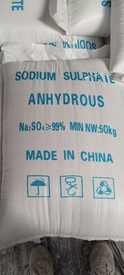 PH 8 Textile Raw Materials Non Toxic Anhydrous Sodium Sulphate 99%Min CAS No 7757-82-6