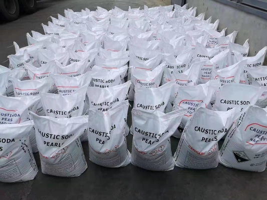 1310-73-2 Basic Chemical Raw Materials Caustic Soda Pearls 99% Min Increase Color Brightness