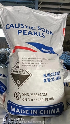 High Purity Caustic Soda Pearls 99 1310-73-2 Easily Dissolvable For Textiles